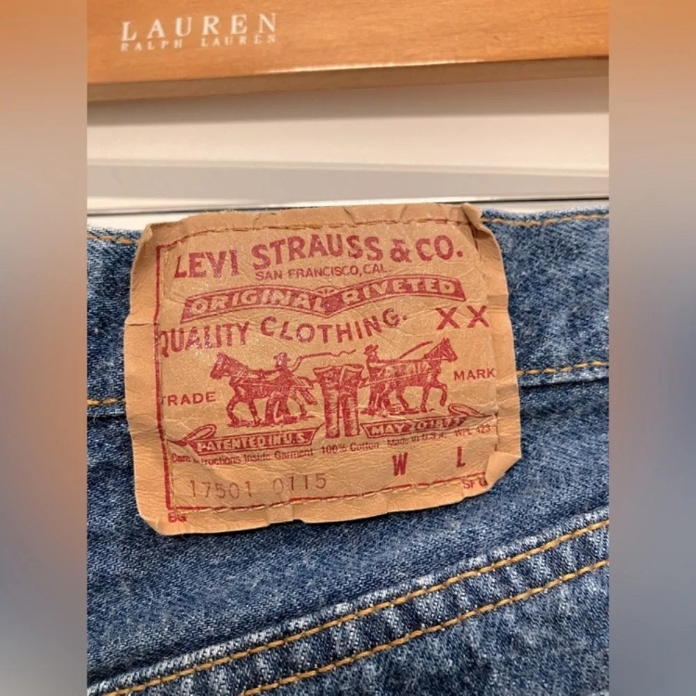 Authentic Vintage Levi’s 17501 High Rise Jeans | USA Made | Button Fly